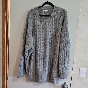 And Now This Cable Knit Sweater in Gray